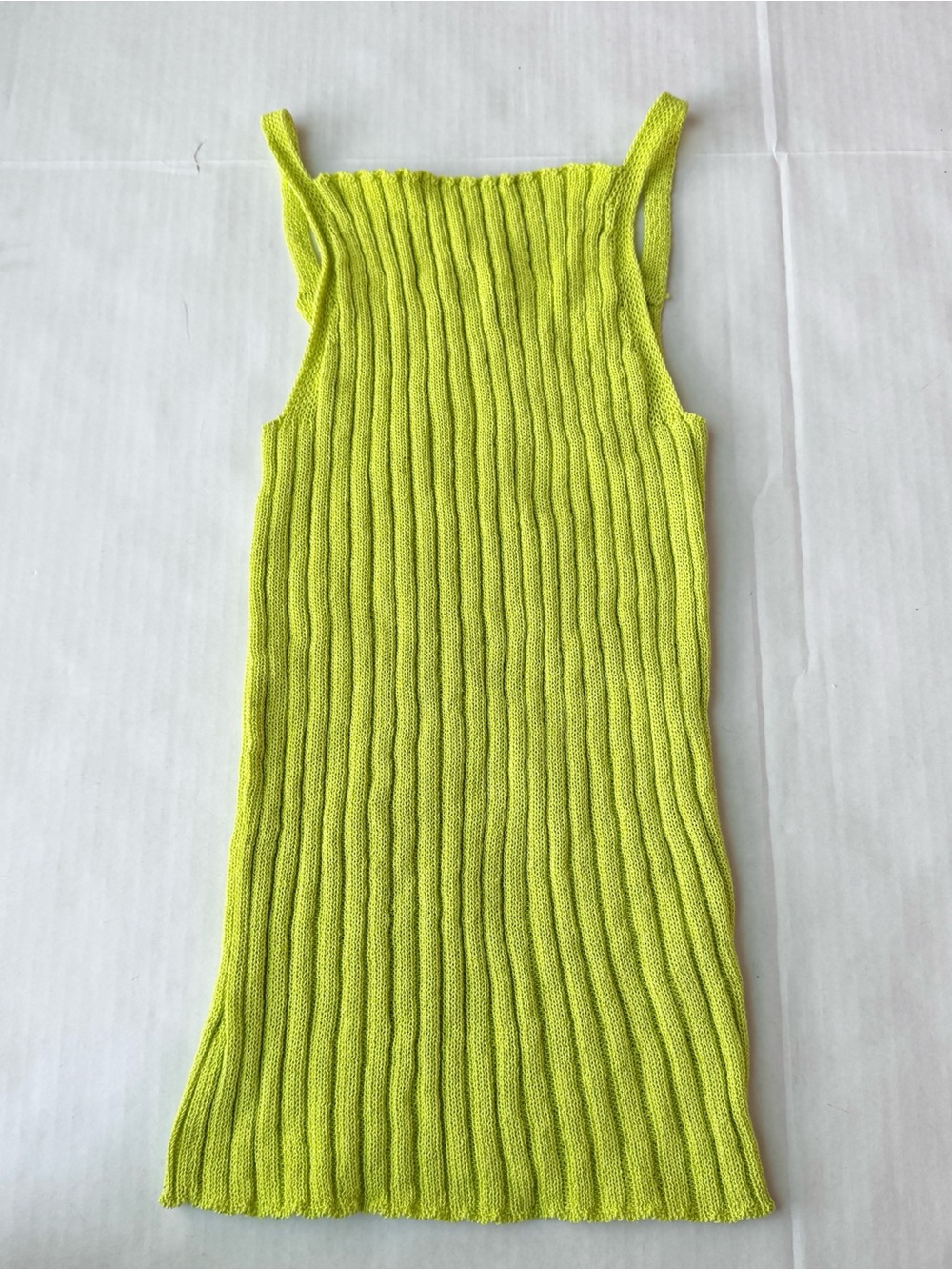 Zara Woman Ribbed Knit Tank Top in Lime Green
NWT
